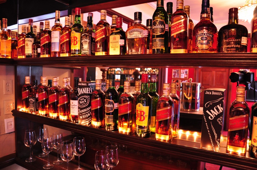 bar, interior, drinks, bar, interior, night, liquor, alcoholic, bottles,