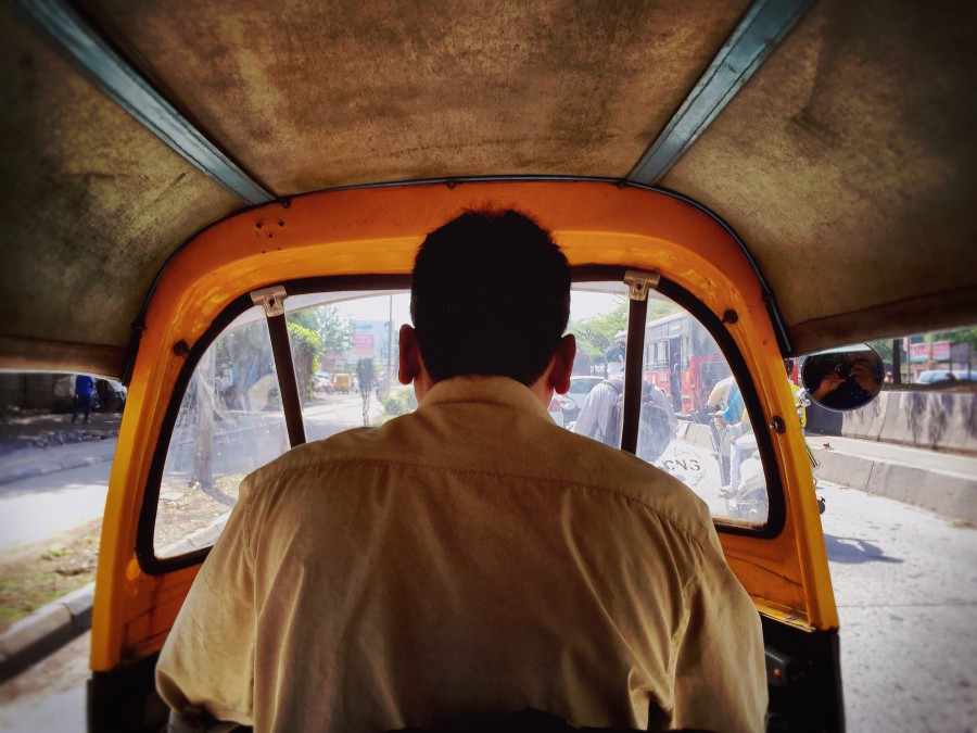 one person, people, man, adult, taxi, motorcycle taxi, motorcycle, car, drive, driving, Indian, Chinese, asia, street, urban, travel, travel,