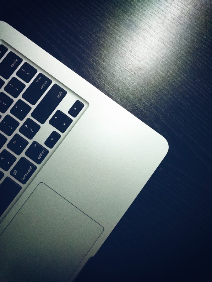 notebook, computer, desk, keyboard, letters, keys, black, work, screen