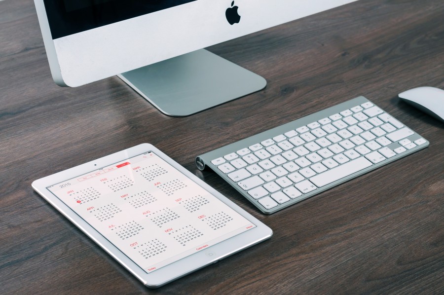 desktop, mac, technology, computer, computer, schedule, tablet, keyboard,