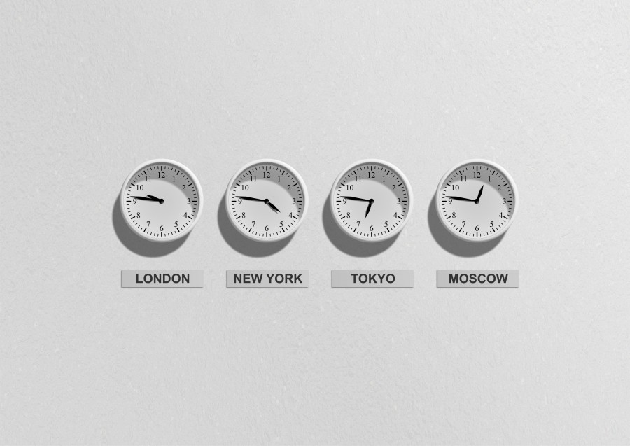 clocks, time, time, world, travel, london, new york, tokyo, moscow, tokyo, four, white background, schedules, time zones, nobody, concept,