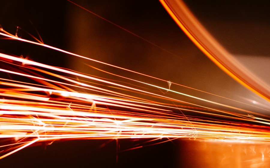 Orange, Pretty, abstract, background, bright, desk, electricity, engineering, grinder, sparks, 