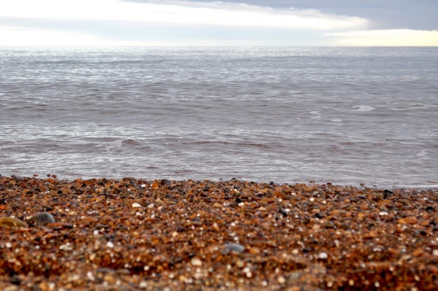 sunset, sunset, horizon, clouds, cloud, Puerto Madryn, day, beach, sea, sky, Argentina, Chubut, landscape, stone, stones, nature, background, 