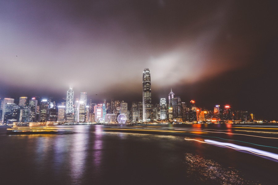 city, urban, modern, night, light, lights, lit, lighting, landscape,