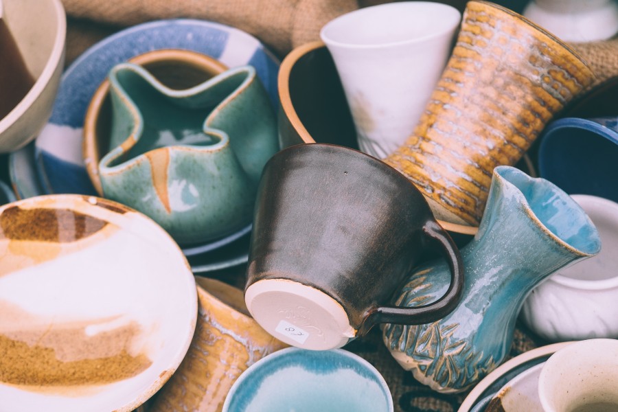 pottery, ceramics, crafts, art, sale, cup, mug, bowl, nobody, object,