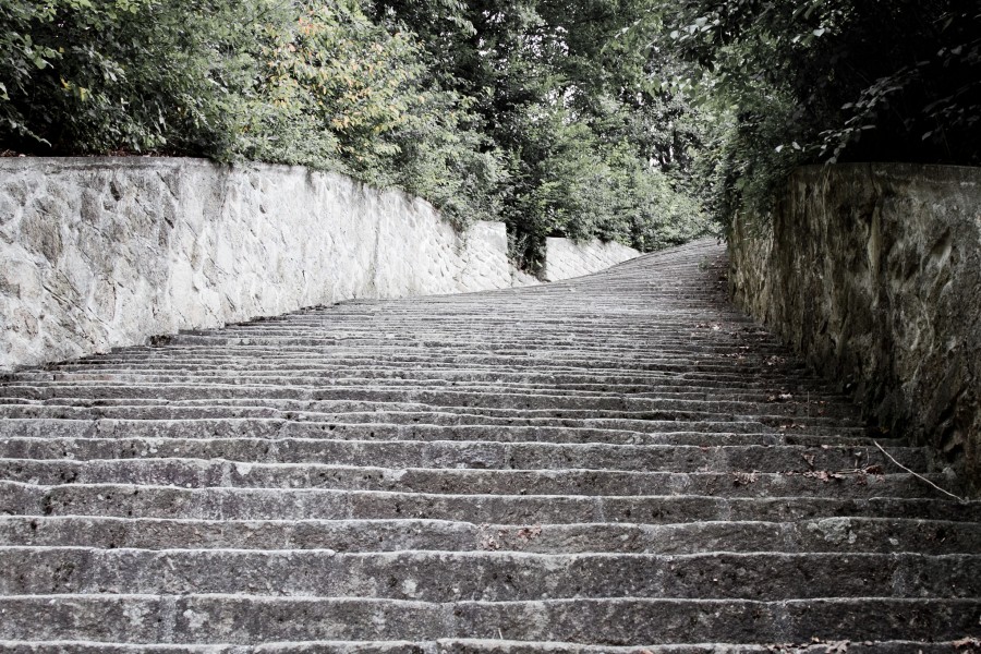Stairs of Death concentration camp, Mauthausen-Gusen, Austria, Europe