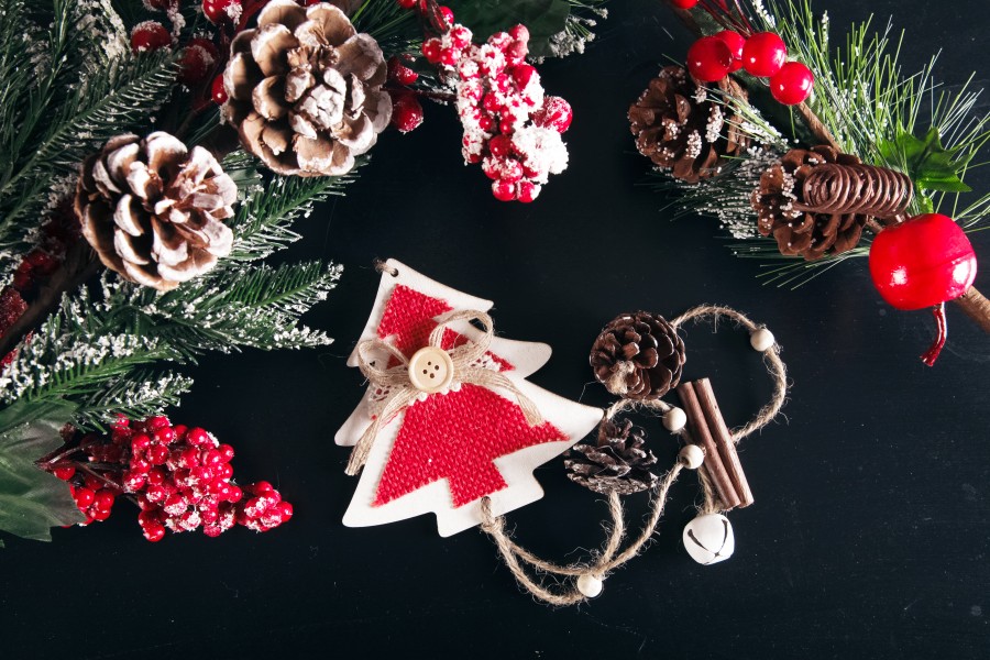 christmas, detail, ornament, ornaments, decoration, Christmas, black background,