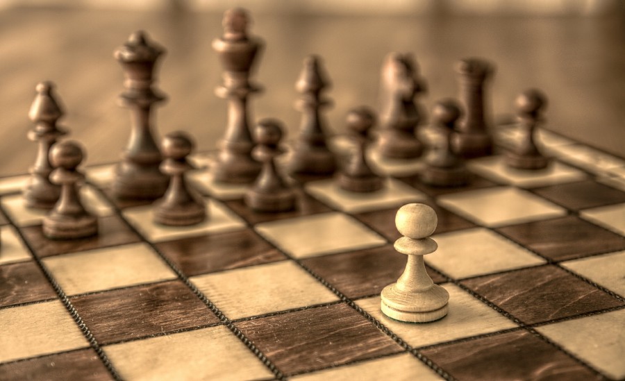 chess, pawn, board, foreground, game, strategy,