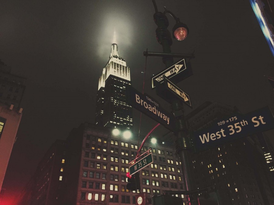 empire state building, new york, united states, night, building, night, broadway, avenue,