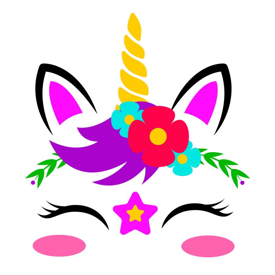 unicorn, magic, fantasy, magic animal, horn, fantastic, magic, character, woman, beauty, charm, flowers, leaves, stars, beautiful, fantasy, face, joy, childish, happiness, smiling, girl, tender, unicorn kawaii
