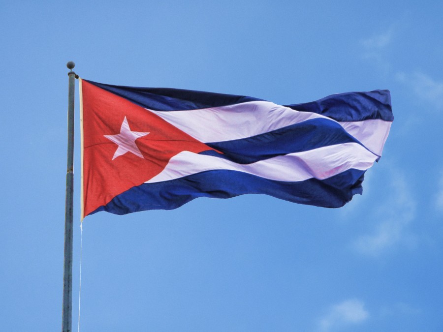 Cuba, flag, symbol, close-up, cuban, revolution, communism, america,
