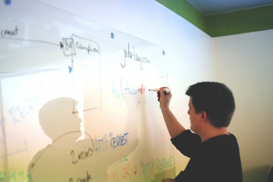 whiteboard, planning, meeting, guy, man, business, working, office, boardroom, teacher, adult, 30 years, explaining, school, writing