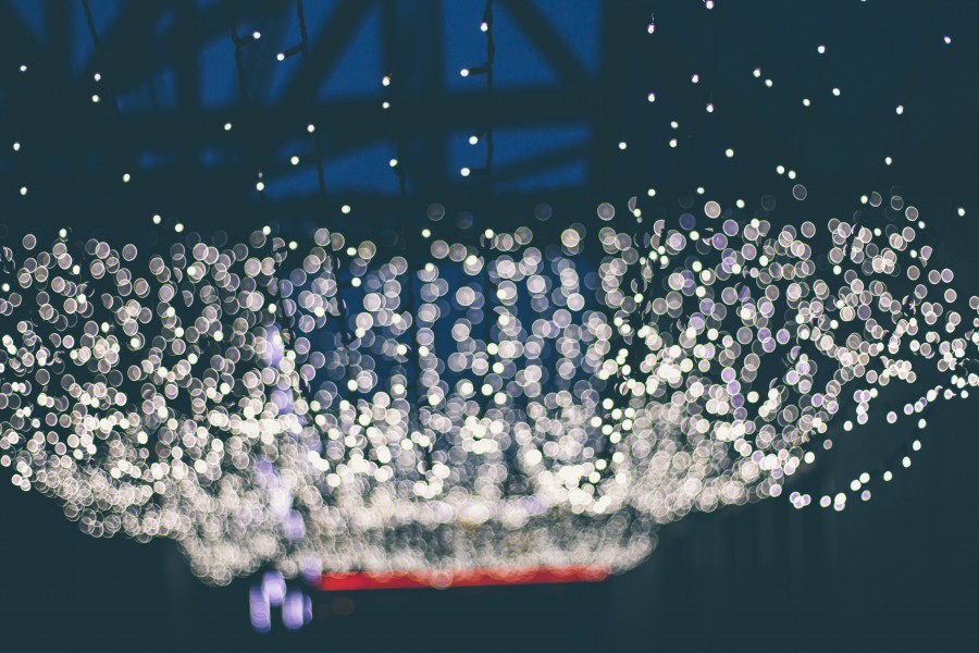 light, lights, night, blur, background, nobody,