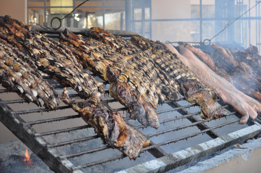 Roasted, Rotisserie, Grill, Typical Food, Tradition, Countryside, Meat, Ribs, Ribs, Embers, Cooked, Hot, Fat, Argentinian, Argentine, Beef
