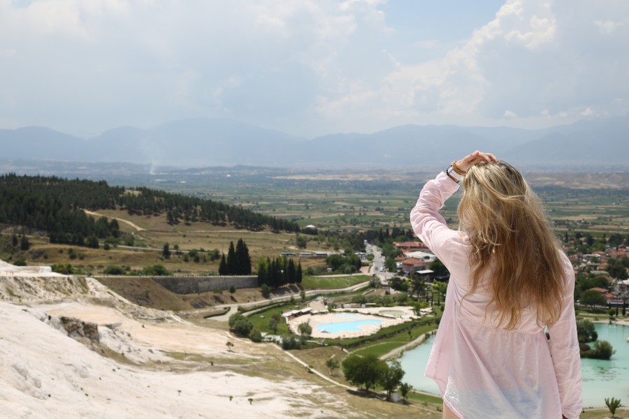 one person, people, woman, landscape, vacation, travel, outdoors, day, outdoor, blonde,