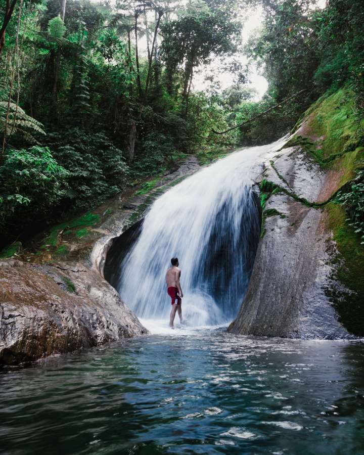 Rio de Janeiro, Brazil, Brazilian, Resende, Adventure, Day, Waterfall, Lost, Location, Explore, Exploring, man, young, adult, Nature, Freedom, River, Jungle, Rain Forest, South America, Latin America, 