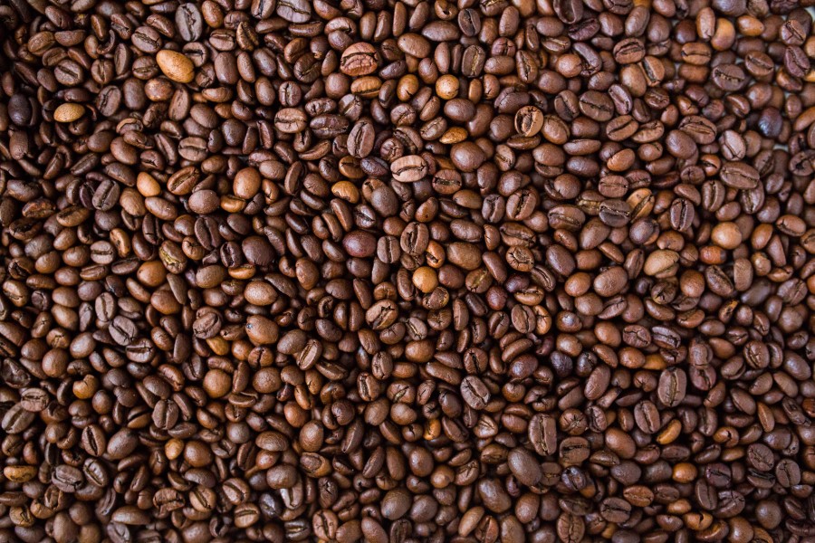 coffee beans, coffee, background, roasted,