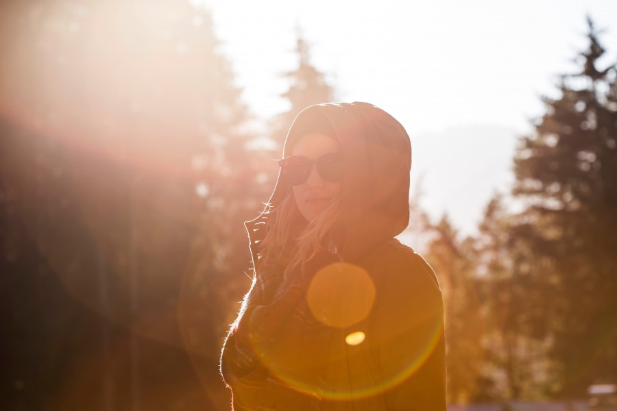 woman, forest, sunset, people, one person, 20 years young, freedom, reflection, sunshine, travel, vacation, outdoors, day, exterior, sunglasses, hd wallpaper, 4k wallpaper