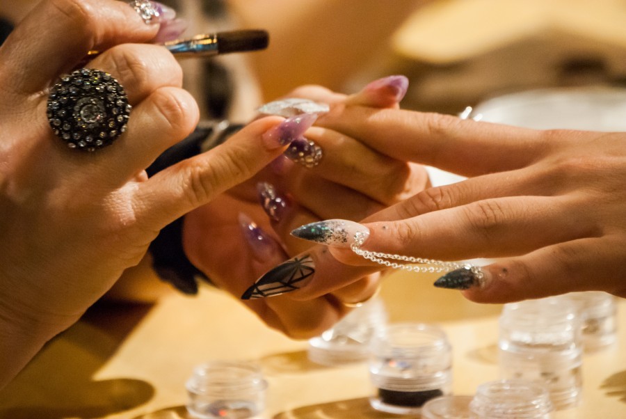 Manicure, hands, nails, female, sculpted, sculpture, work, manicure, woman, people, beauty, makeup,