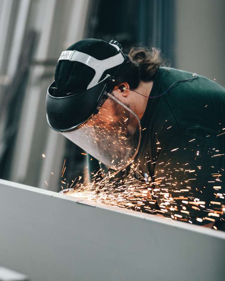 man, industry, construction, worker, laborer, labor, craft, metal, work, saw, wood, equipment, steel, job, male