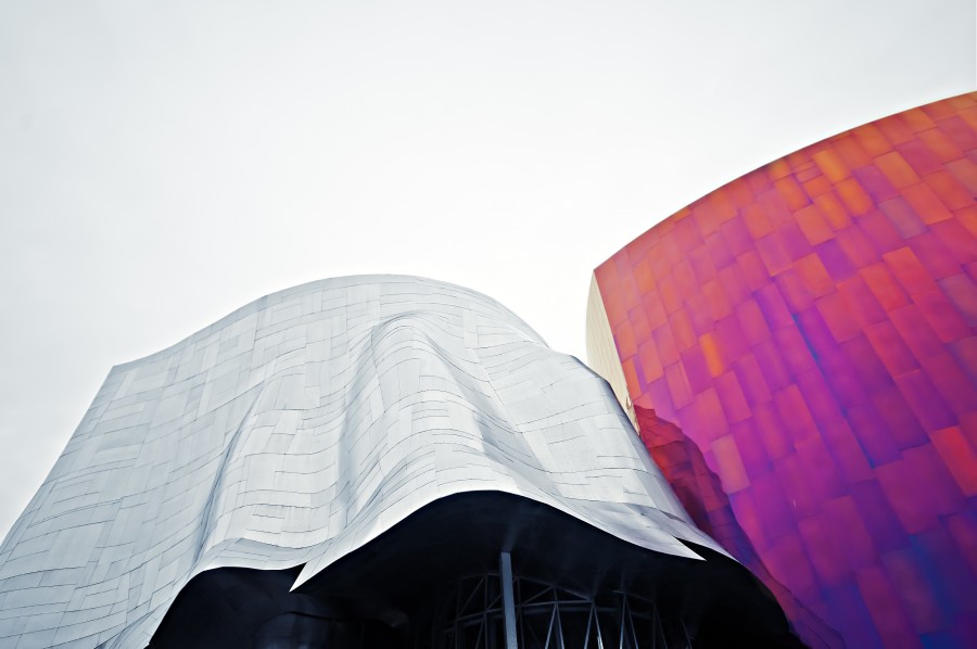 architecture, background, texture, background, Frank Gehry, curve, shape, curvature, Seattle, United States, USA, 