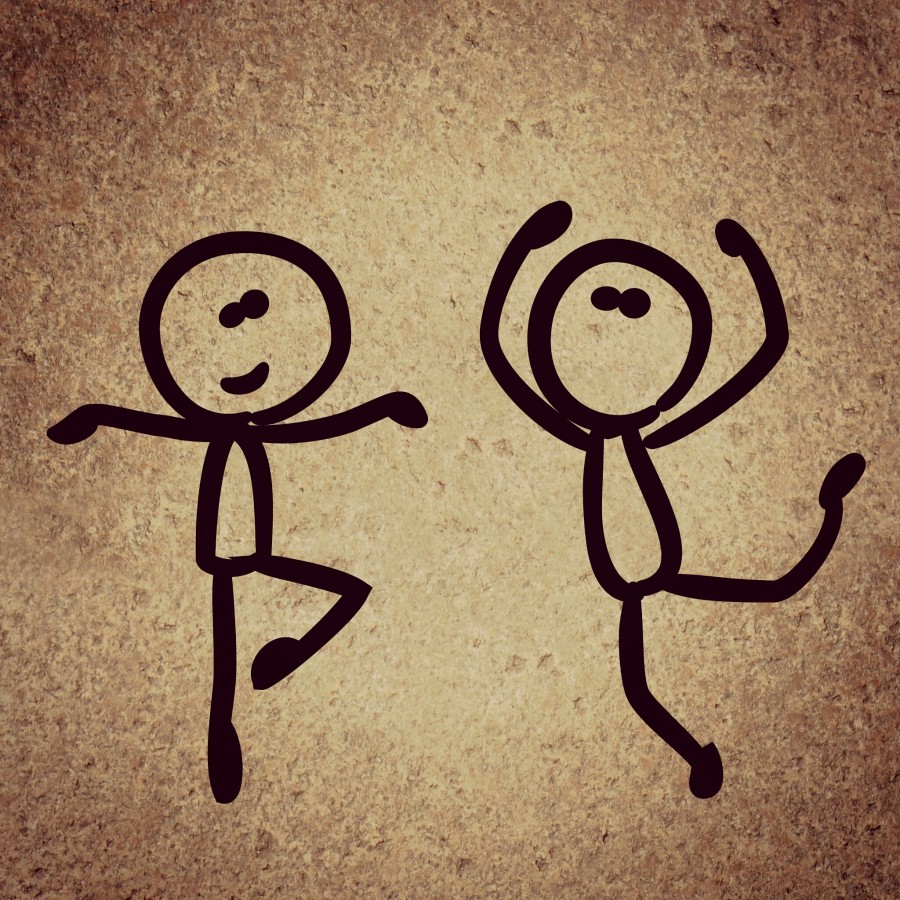 dance, background, funny, figure, stick, illustration,
