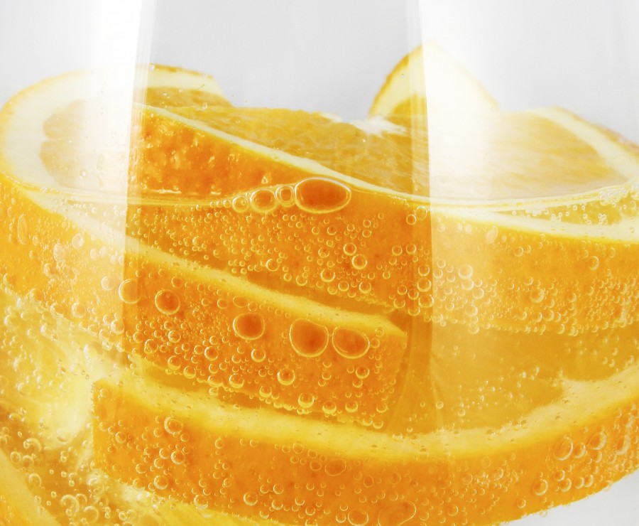 drinking, orange, peel, fruit, fruity, refreshing, close-up, glass, juice,