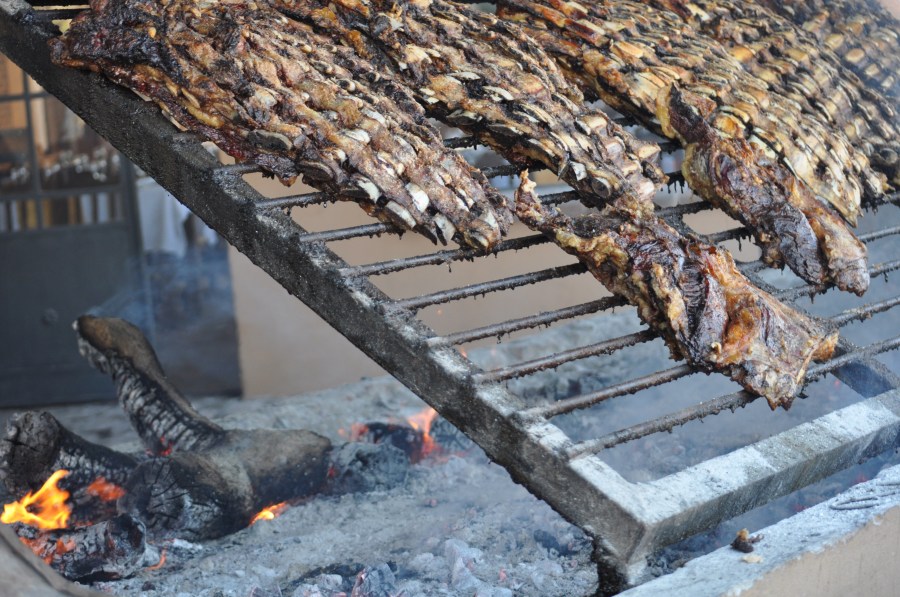 Roasted, Rotisserie, Grill, Typical Food, Tradition, Countryside, Meat, Ribs, Ribs, Embers, Cooked, Hot, Fat, Argentinian, Argentine, Beef
