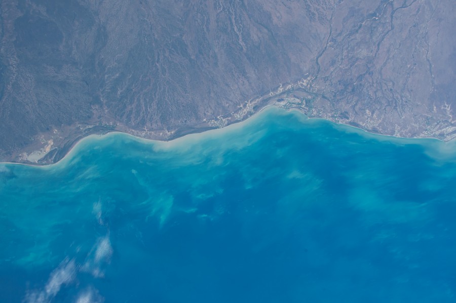 coast, satellite, view above, sea, space, earth, Aerial
