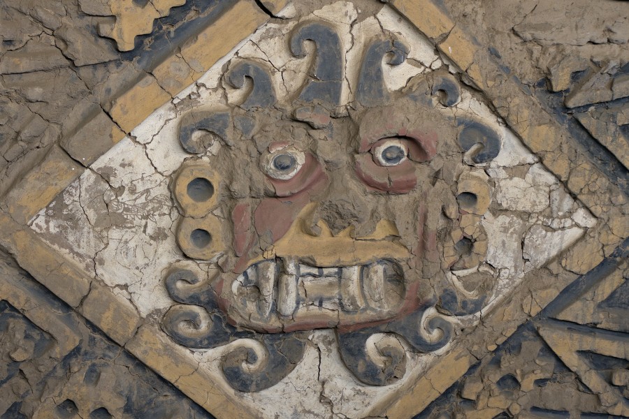 Trujillo, Peru, Huanchaco, adobe, civilization, latin america, ancient, frieze, culture, face, shape,