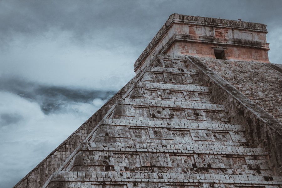 travel, architecture, mexico, stone, building, step, ancient