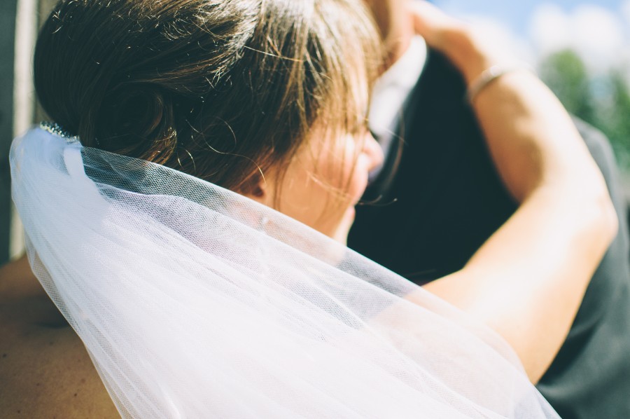 wedding, love, family, marriage, bride, veil, white, fabric, smile, joy, celebration, celebration, couple, husband, 