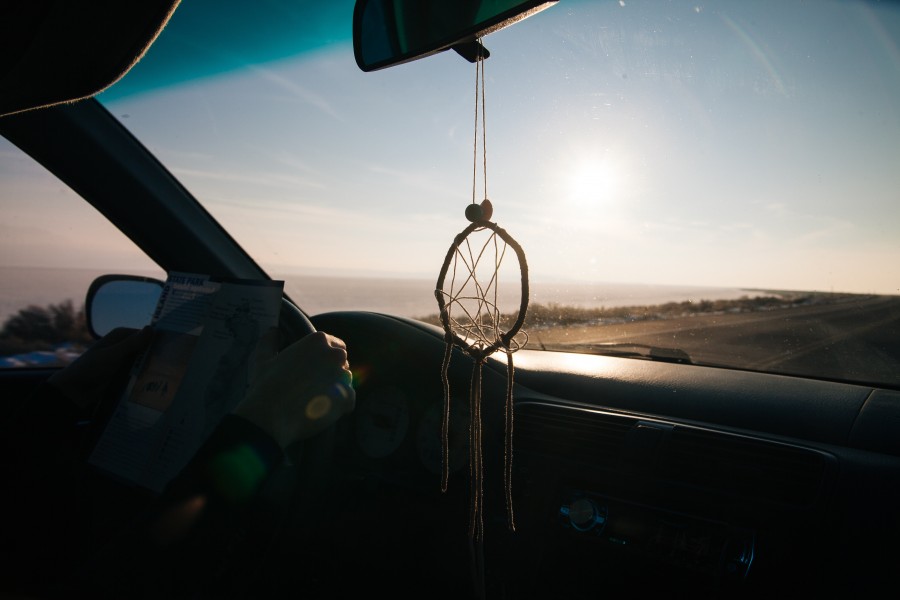amulet, auto, car, truck, sunset, sunset, sunset, vacation, traveling, travel, Catch dreams, concept, nobody, Dream Catcher