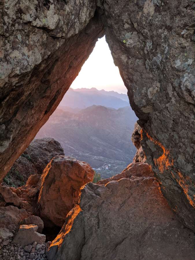 Sunbeams, sunrise,rocky, mountain, shape, triangle, geometric, no people, day, angle, 
