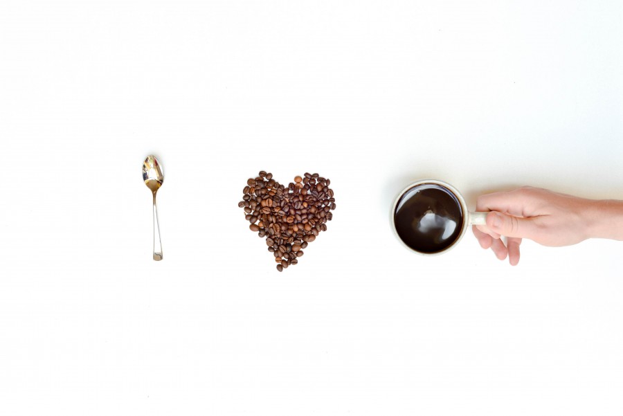 Coffee, Concept, Ed Gregory, Free, White, beans, brown, business, cafe, drink, fun, hand, love, male, morning, restaurant, spoon, cuisine, heart, spoon, 