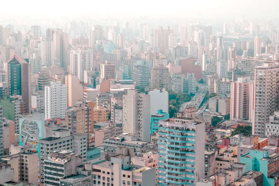 Sao Paulo, Brazil, City, Cityscape, Drone POV, Aerial View, Architecture, Latin America, South America, 