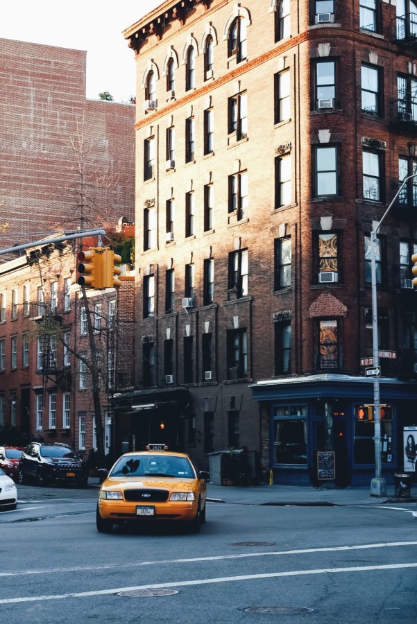 taxi, transportation , yellow , street, nobody , auto, car , corner,
