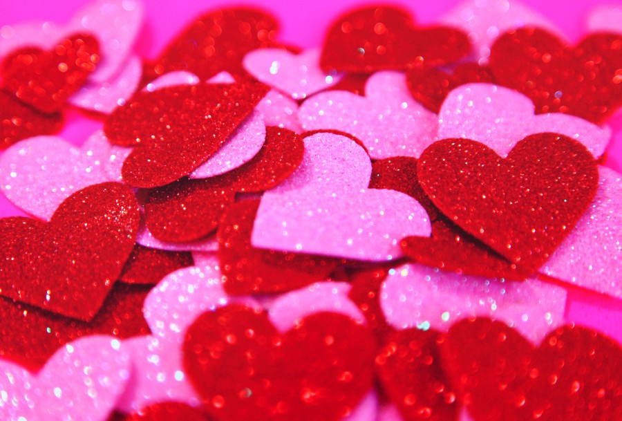 love, heart, hearts, paper, bright, red, purple, violet, color, color, concept, cut, decoration, background, background,