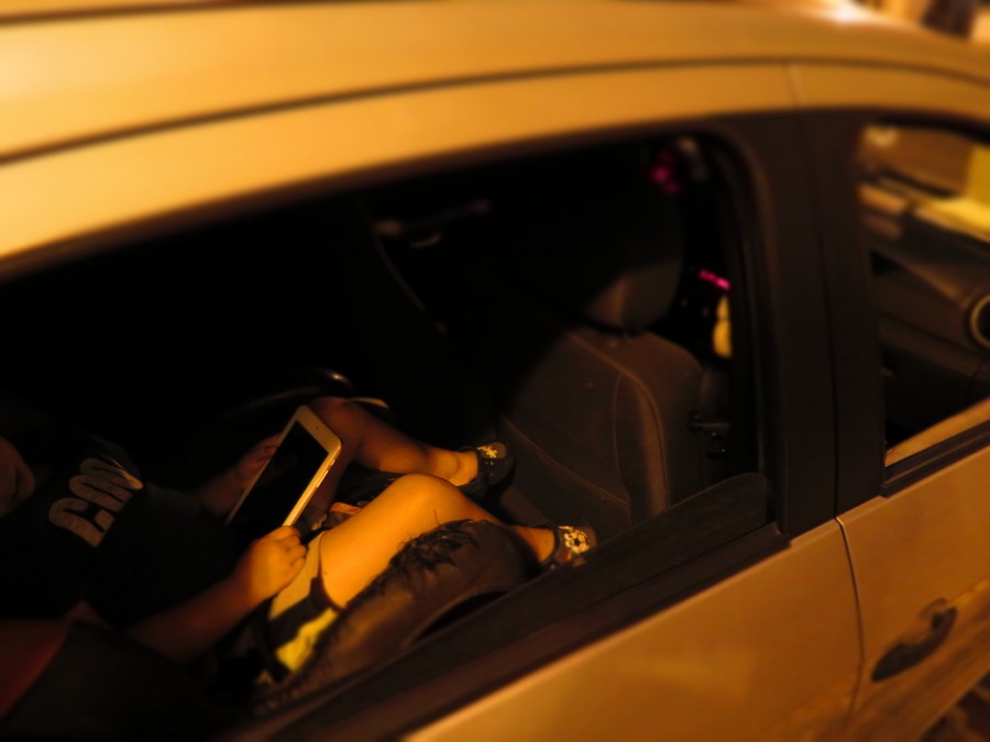 child, tablet, a person, auto, car, truck, play, play, play, technology, device, multimedia, childhood,
