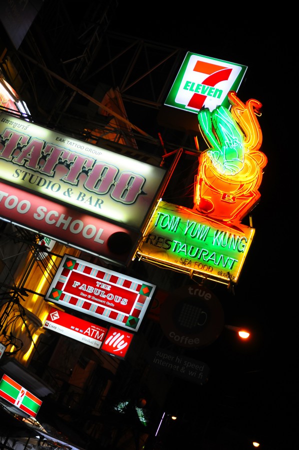 Advertisement, Bangkok, Commercial Photography, Ed Gregory, Free, Free Stock Photos, Neon lights, Public Domain, Stock Images, Stock Photo, Stock Photography, Stokpic, Street, Thailand, neon, restaurant, sign, signage, tattoo, Asia,