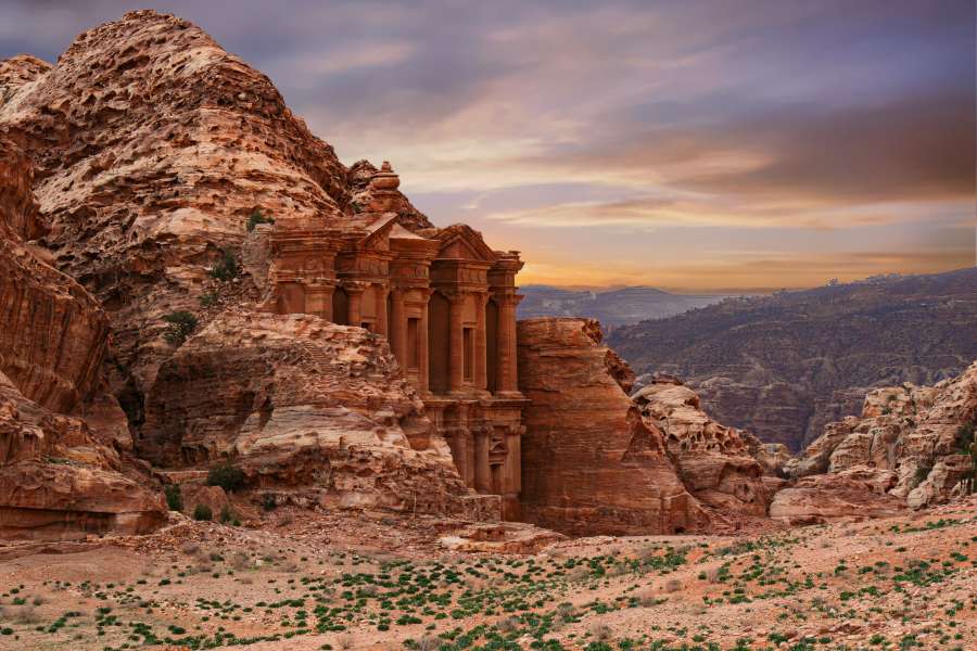 jordan, petra, travel, temple, stone, tourism, rock, ancient, history, architecture, unesco, city, heritage, landmark, historic, treasury, east, culture, middle, sandstone, facade, arab, canyon, mountain, archeology, old, tomb, world, bedouin, red, building, monastery, religion, ruin, ruins, asia, carved, site, khazneh, jordanian, desert, tourist, tour, monument, historical, view, cliff, siq, al, arabic