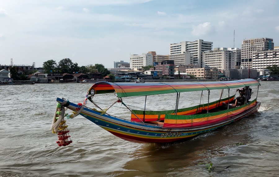 Thailand, boat, river, culture, transportation, city, asia, asian, boat,