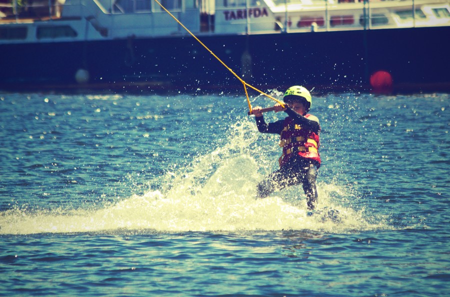 Aquatic Sky, sky, sport, water, child, one person, people, fun, outdoor, river,