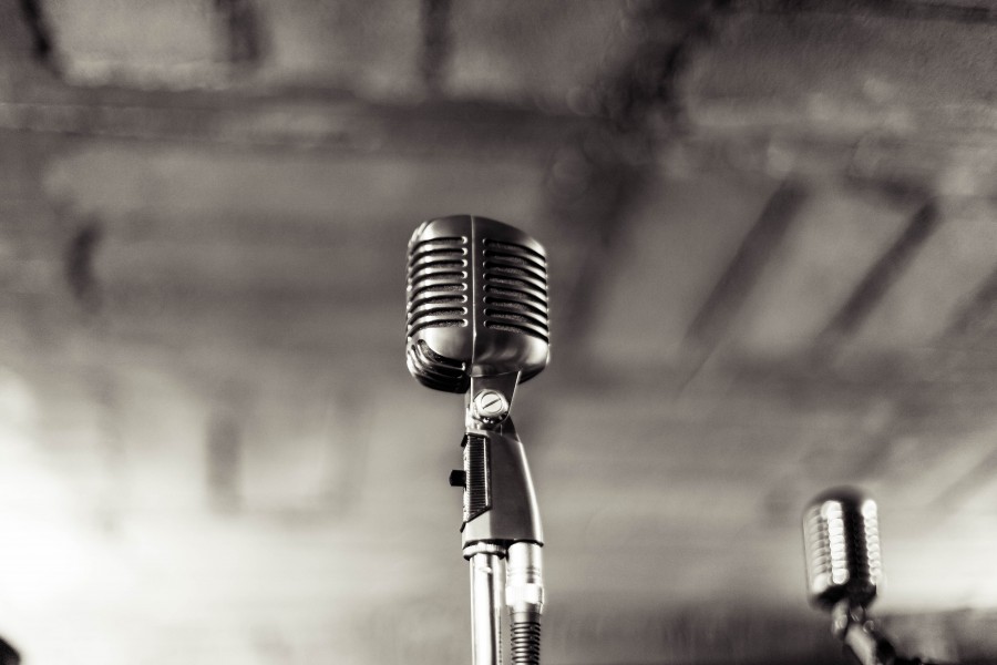 microphone, stand, recording, studio, music, garage, entertainment,