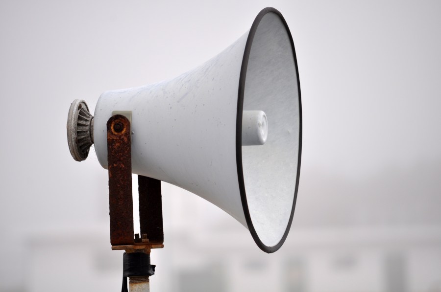 Megaphone, Noise, Voice, A slo object, Isolated, White Background, Sound, 