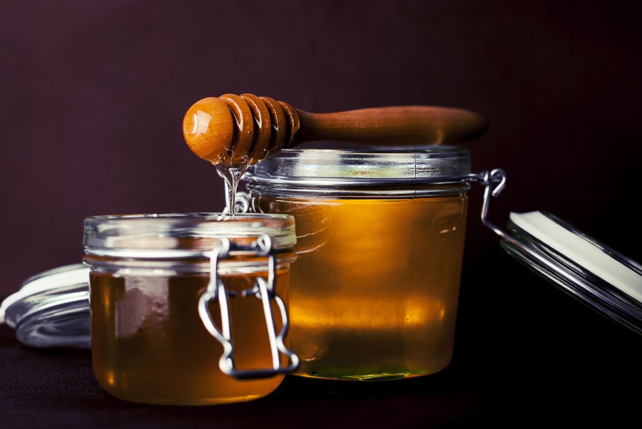 honey, sweet, food, bottle, nobody, black background,