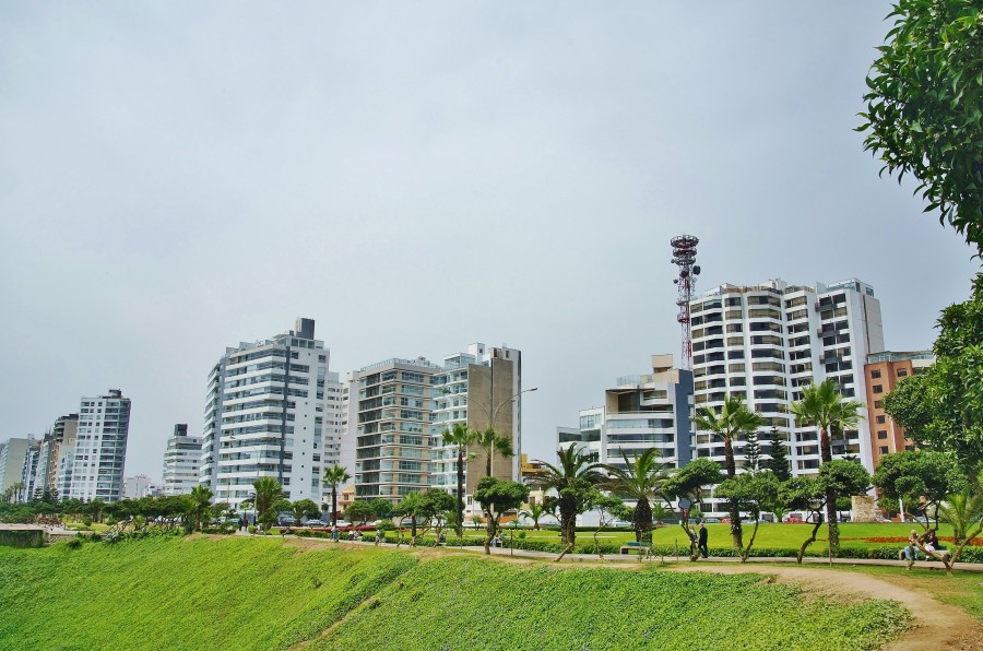 lima, peru, miraflores, malecon, coast, city, south america, america, urban,