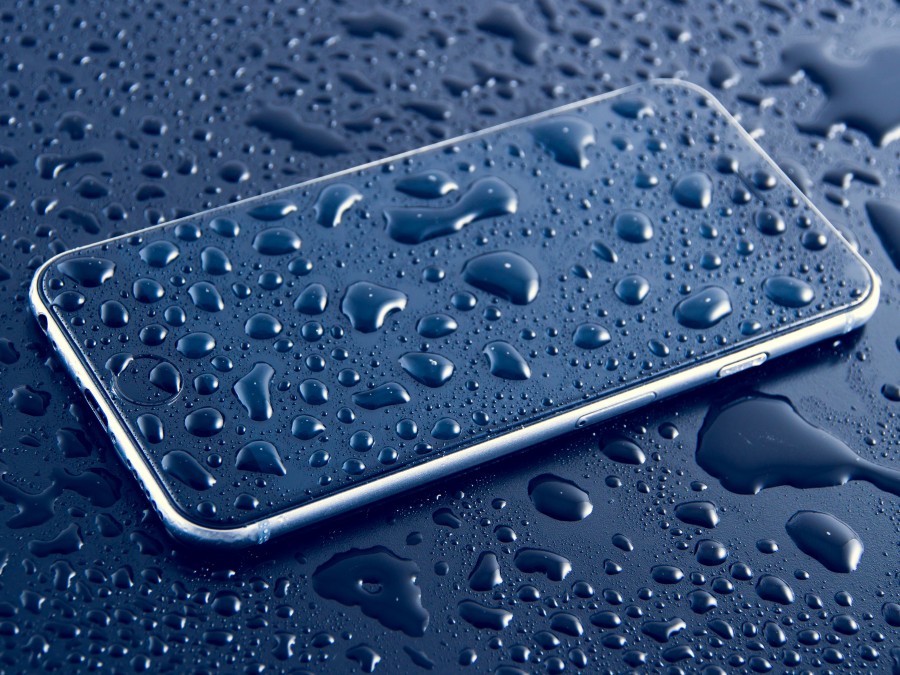 smartphone, water, wet, drops, concept, waterproof, technology,
