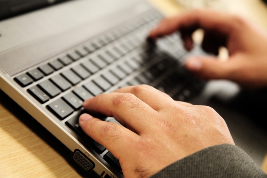 hand, keyboard, computer, technology,