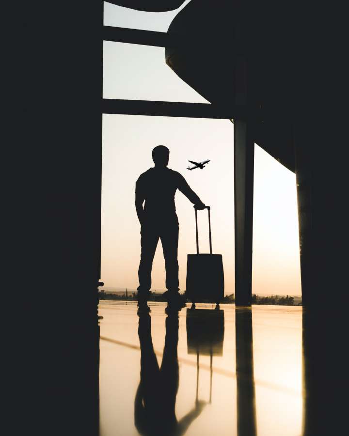 airport, travel, suitcase, passenger, luggage, silhouette, business, man, baggage, people, terminal, traveler, person, bag, departure, transport, international, transportation, flight, vacation, trip, tourist, tourism, airplane, male, arrival, window, businessman, journey, lifestyle, tour, waiting, station, case, holiday, plane, air, aircraft, symbol, illustration, vector, walking, transit, check, leisure, concept, inside, professional, gate, boarding